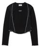 ZEROPLANET Patchwork Crop Top [Black]