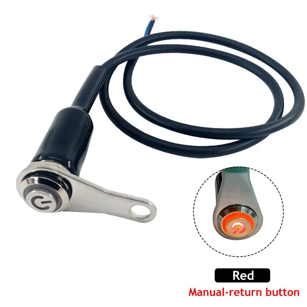 Motorcycle Switch On+off Handheld Aluminum Alloy Waterproof 12V Fog Lamp Motorcycle Horn Button Switch Motor Bike Accessories