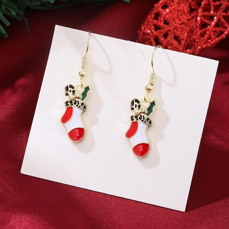 1 Pair of Ladies' Christmas Earrings, Christmas Gift for Everyday Wear, Christmas-themed Jewellery, Ladies' Accessories