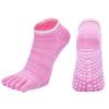 Носки для йоги, женские и мужские, универсальные, хлопковые, для занятий спортом в помещении, для танцев, профессиональные, силиконовые, противоскользящие, для пилатеса, с пятью пальцами