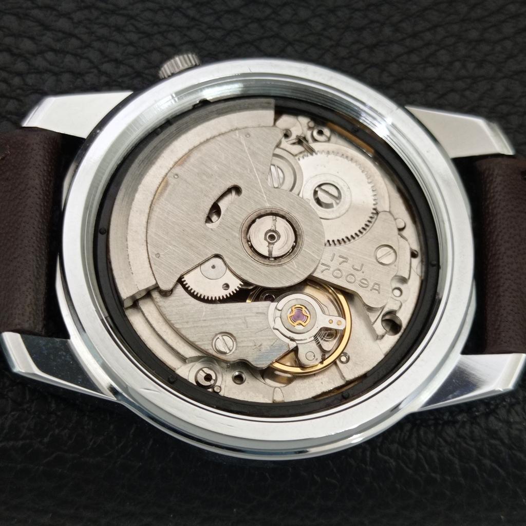 Seiko 5 АВТОМАТИЧЕСКИХ ВИНТАЖНЫХ ОТРЕМОНТИРОВАННЫХ ЯПОНСКИХ МУЖСКИХ ЧАСОВ С КОРИЧНЕВЫМ ЦИФЕРБЛАТОМ a445430-1