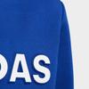 adidas Серия для занятий спортом на открытом воздухе Теплый удобный флисовый пуловер с длинными рукавами Детские топы Синий DT2416
