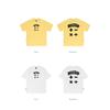 Wassup Trendy American Letter Print T-Shirt Short Sleeve Men's Summer Loose Casual Couple Round Neck Top