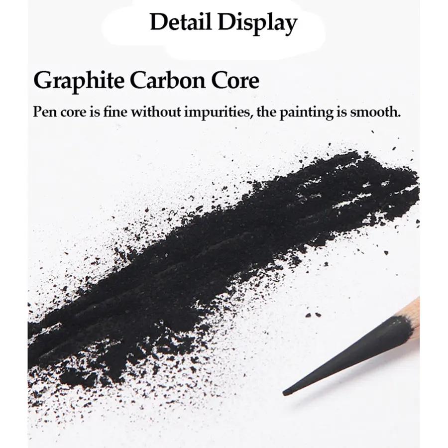 12Pcs/set 2H-8B Metal Box Wooden Lead Pencils Set Packed Professional Drawing Journal Writing Pencils Smooth Use Pre-sharpened