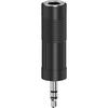 Hama 00205196 Audio Jack Adapter [1x 6.35 Mm Female Jack - 1x 3.5 Mm Male Jack] Black