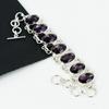 Beautiful Amethyst Gemstone Handmade 925 Sterling Silver Bracelet, Amethyst Bracelet For Wife , Unisex Bracelet, Party Wear Gift