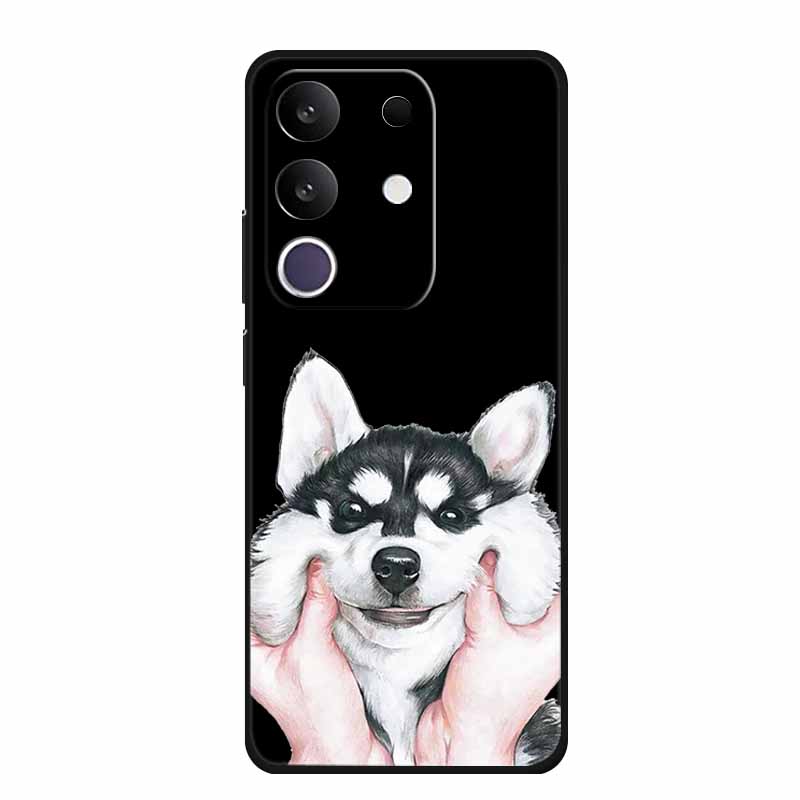 Мультяшный чехол для Vivo T4x 5G, чехол из мягкого ТПУ, черная силиконовая задняя крышка для телефона Vivo Y300T Y29 4G, чехлы, противоударный чехол