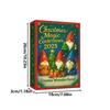 2025 Christmas Calendar 2D Advent Gnome Pendant Decorative Christmas Calendar Charm for Holiday Party Kids Adults Wall Fireplace