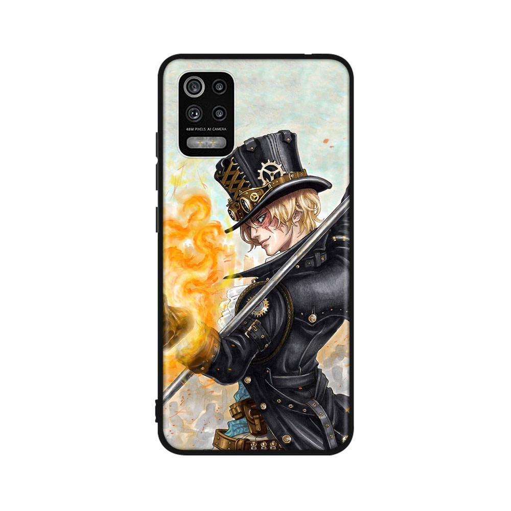 Чехол DT18 One Piece Sabo для Samsung A04 A14 A23 A34 A54 M23 M33 M52 M53 Realme 10 9 C30S C35 C55 VIVO Y02S Y21 Y33S Y51 X80 Pro Прозрачная крышка