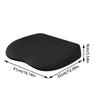 Car Booster Cushion With Memory Foam Hardened Anti-skid Driver Memory Foam Lumbar Pillow Suede Seat Height Inclined Cushion