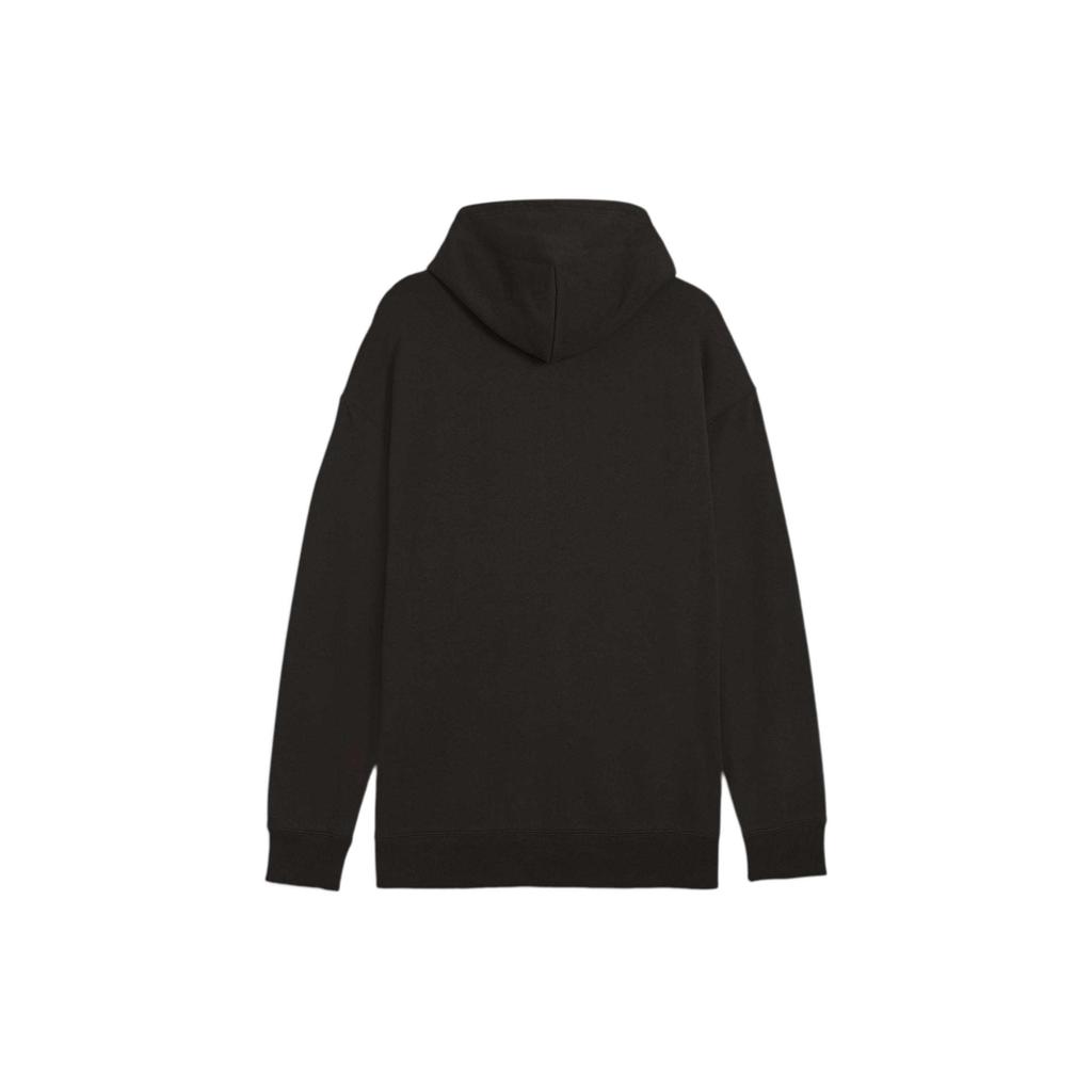 Puma Однотонная повседневная толстовка с капюшоном на молнии свободного кроя, унисекс, черная 624247-01