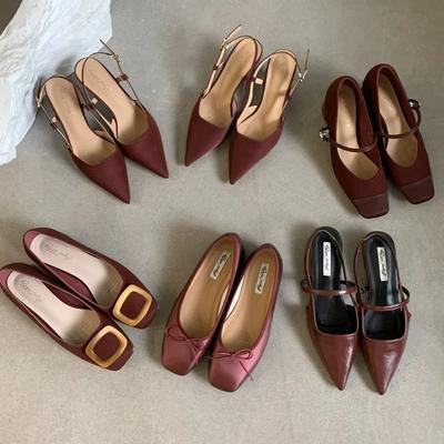 Мода Bailamos Уличный стиль Сексуальные босоножки с острым носком Ремешок с металлической пряжкой Женские туфли-лодочки Босоножки стриптизерши Каблуки с ремешком сзади Балетки Муж