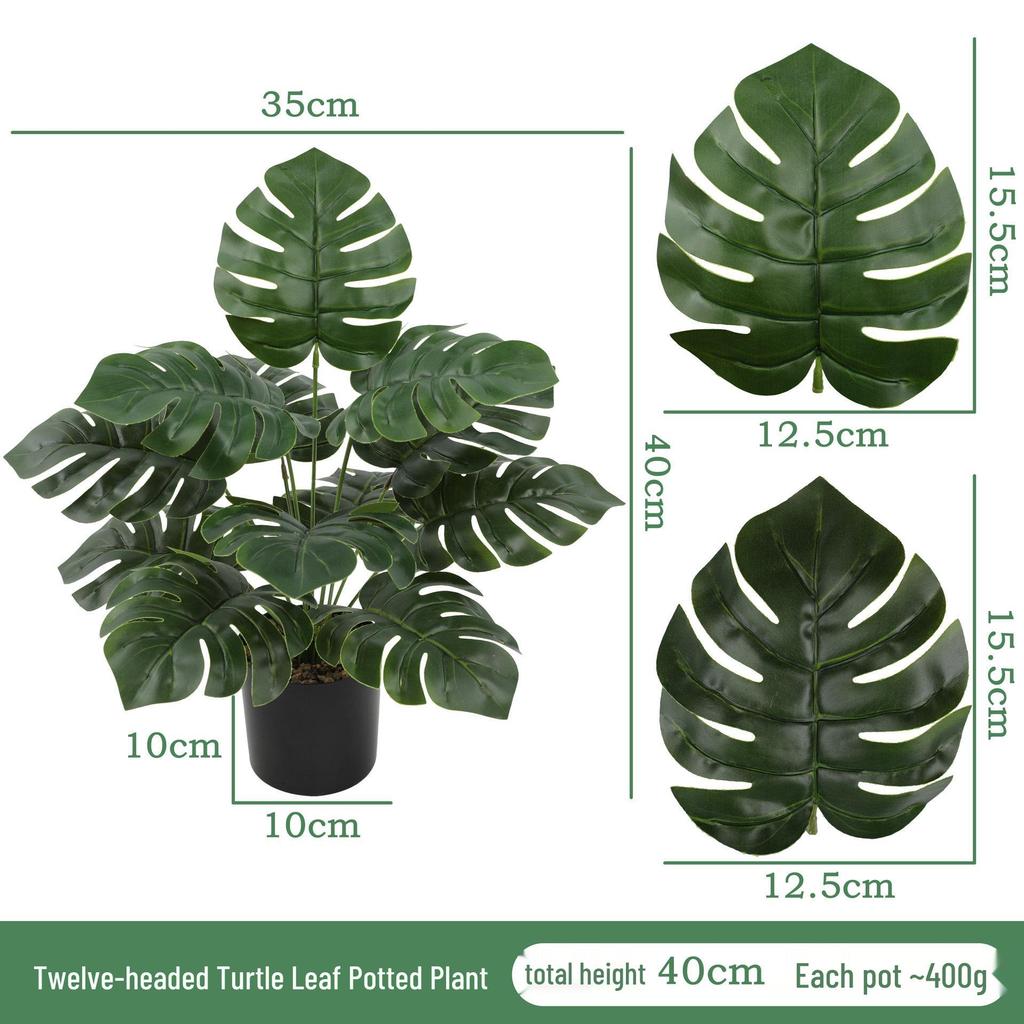 Artificial Potted Green Plant for Indoor and Outdoor Decoration - Home, Hotel, Courtyard, or Desktop Bonsai Ornament.