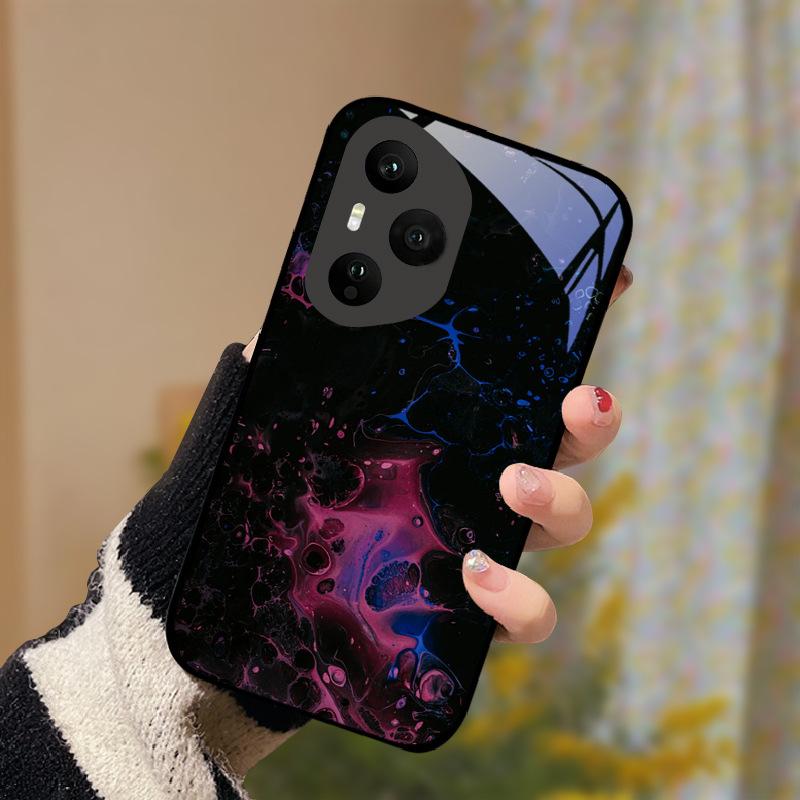 Закаленное Стекло Чехол Для Телефона Для Honor 400 Pro Honor400 Lite 5G Чехол Роскошный Расписной Жесткий ПК Fundas Ударопрочный Защитный Корпус