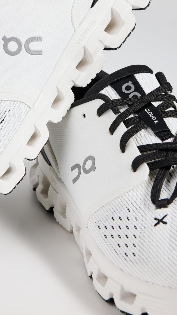 On Cloud X 4 Training Ivory Size Cm Shoes, Black, Men's, 28.0