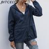 BITCED Women's Zipped Hooded Jacket Lightweight Outdoor Hiking Rainproof Jacket