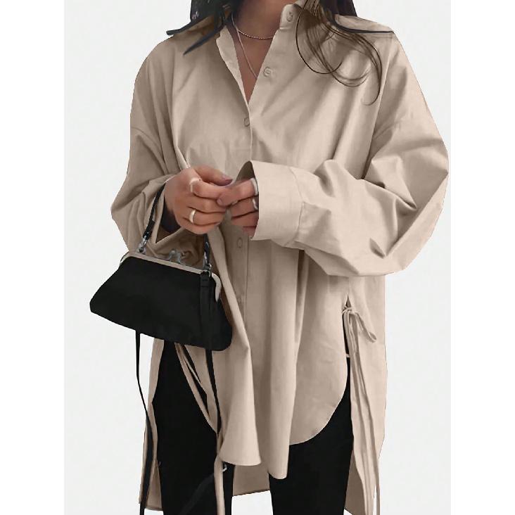 Новая универсальная женская длинная стильная сексуальная повседневная модная удобная высококачественная футболка верхняя базовая рубашка