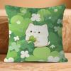 Lucky Cute Cat Pillow Cover Sofa Cushion Cover Home Room Decoration Children Gift