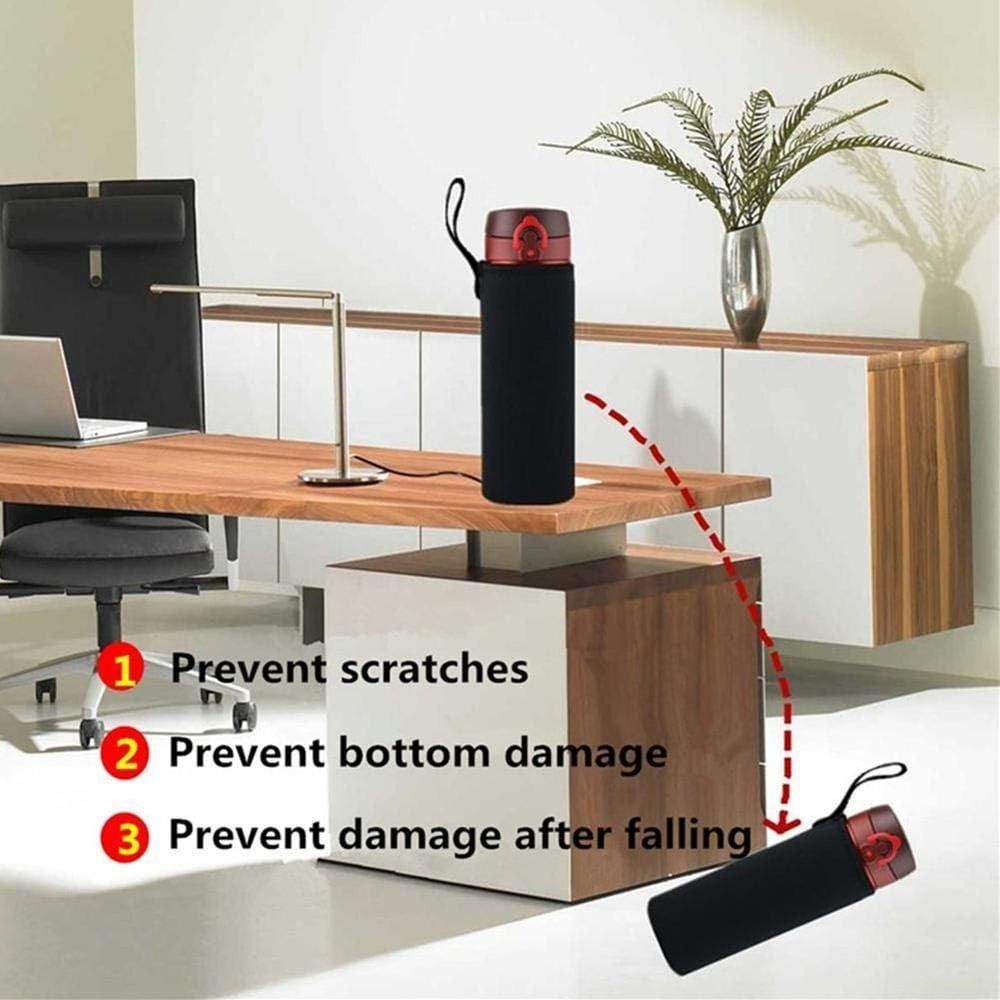 Black Water Bottle Case Portable Cup Sleeve Lightweight Cup Covers Bag
