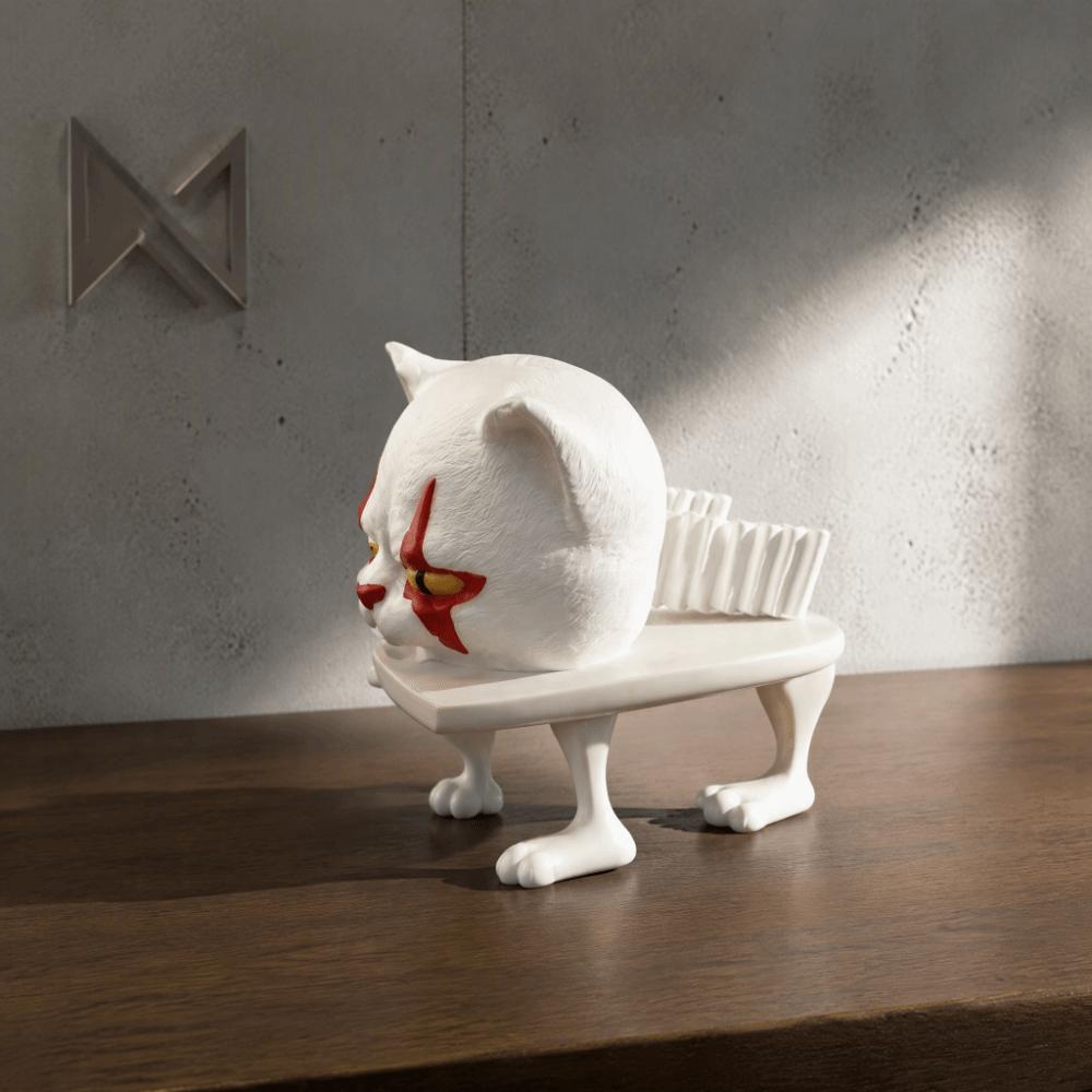 Tissue Storage Organizer Cat Tissue Holder 3D Printed Cat Figurine Ornament Home
