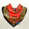 Black Gold Silk Scarves Bufandas Female Scarfs Shawl Fashion Elegant Satin Square Scarves Fall Winter Brand Silk Scarf Hijab
