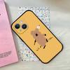 Милый черный чехол для телефона с медведем, подходит для iPhone 17, 16, 15, 11, 13, 14 Pro Max, Plus, X, Xr, Xs Max, 13 Mini