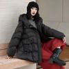 New Chinese Cocoon Hooded Down Jacket Women's 2025 Winter Retro Twist Warm White Duck Down Mother Casual Coat