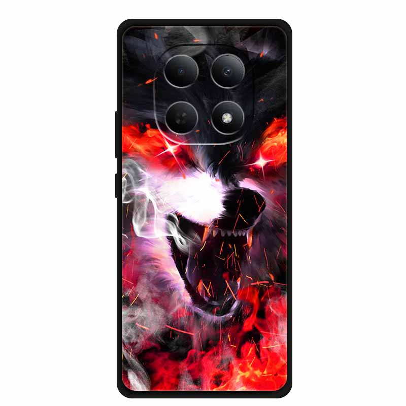 Cover For Xiaomi POCO M8 Case Funda For POCO M 8 Bumper Protective Luxury TPU Soft Silicone Back Phone Cover Animals Lion Tiger