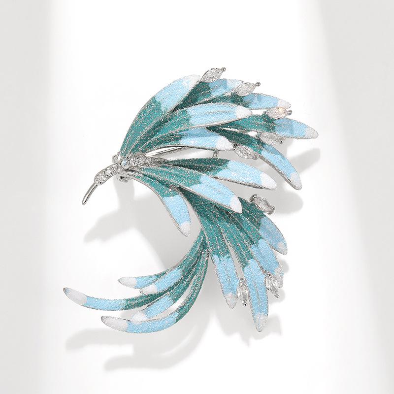 Senior Brooches Flower Leaf Brooch Pins for Women Suit Pendant Fashion Brooches Jewelry