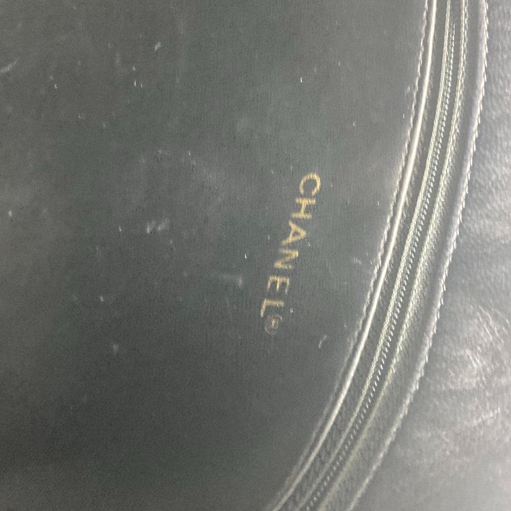 CHANEL vintage CC CC Mark Shoulder bag Tote Bag Shoulder Bag Leather Dark navy