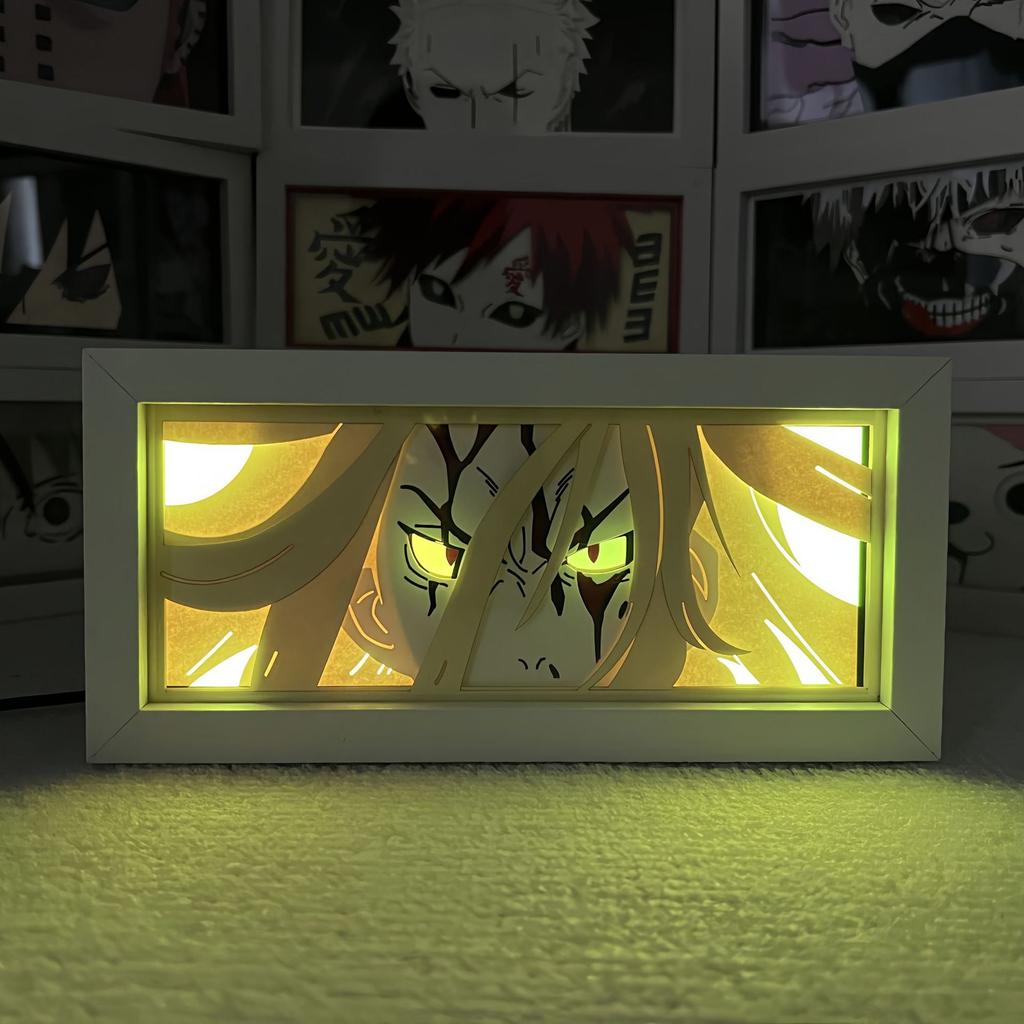 Attack Titan MDF Wood Frame LED Night Light Anime Paper Cut Lightbox for Bedroom Decoration Drop Shipping 5V Input Voltage