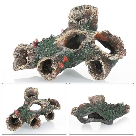 Искусственный корень дерева, изделия из смолы, имитация коряги, скрывающая пещеру, орнамент для аквариума