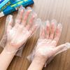 100 X/bag Disposable Gloves Latex and Powder Free Clear PE Catering Food Cleaning Disposable Gloves Plastic Guantes Desechables