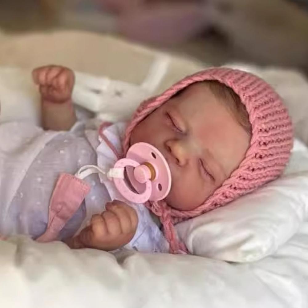 19 Inch Bebe Reborn Toddler Dolls Pascale Full Vinyl or Cloth Body Newborn Doll Adorable Sleeping Doll Baby Toys for Kids Child Holiday Surprise Gift