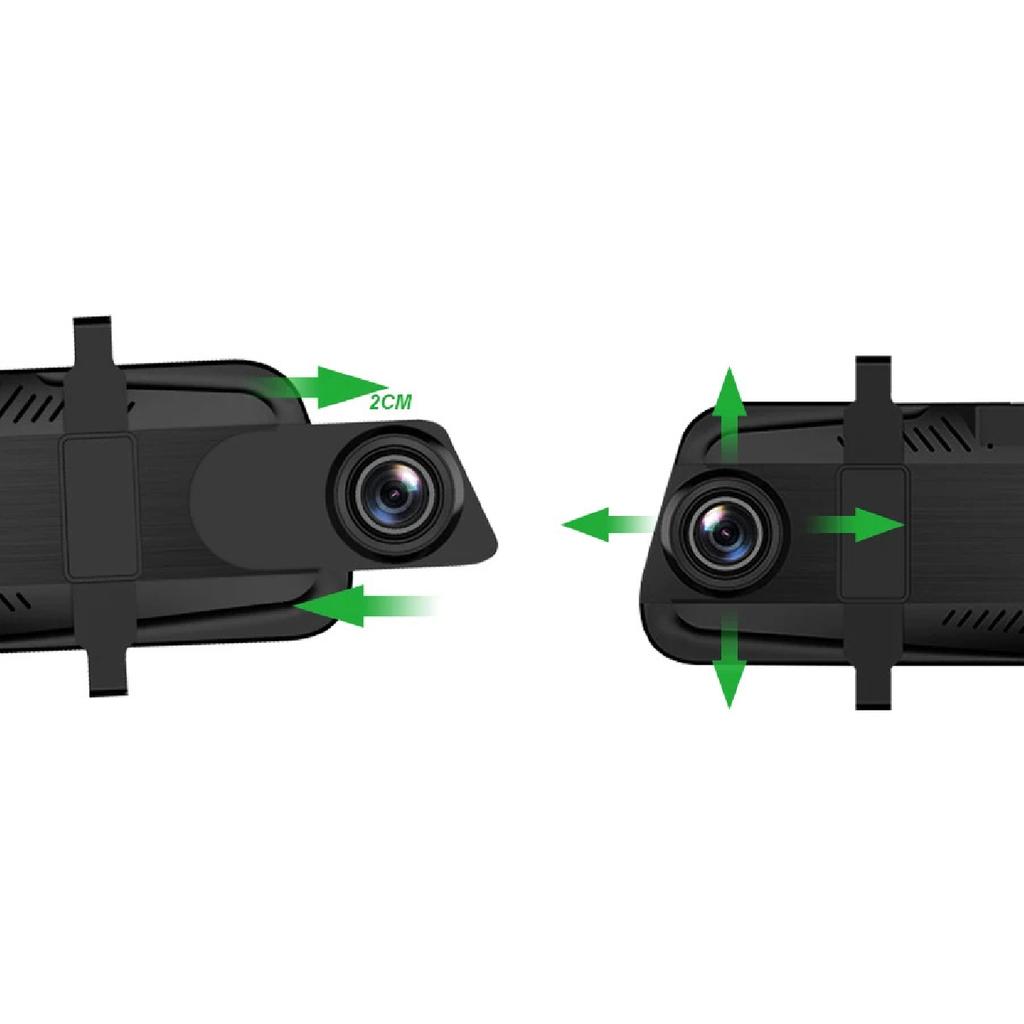 Mirror Camera for Car Touch Screen  Video Recorder Rearview mirror Dash Cam Front and Rear Camera Mirror DVR Black Box