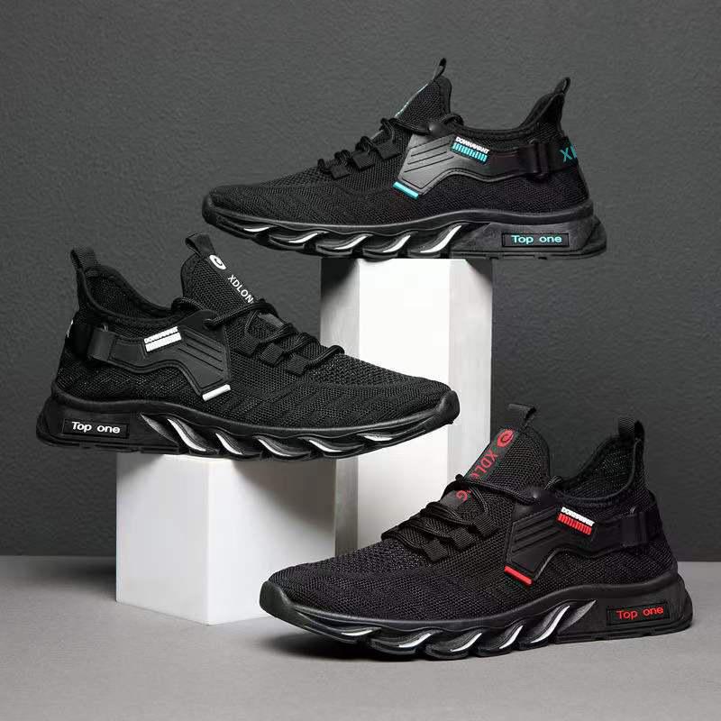 Модные мужские кроссовки, повседневная обувь с сеткой, мужская обувь на шнуровке, легкая вулканизированная обувь, прогулочные кроссовки, Zapatillas Hombre