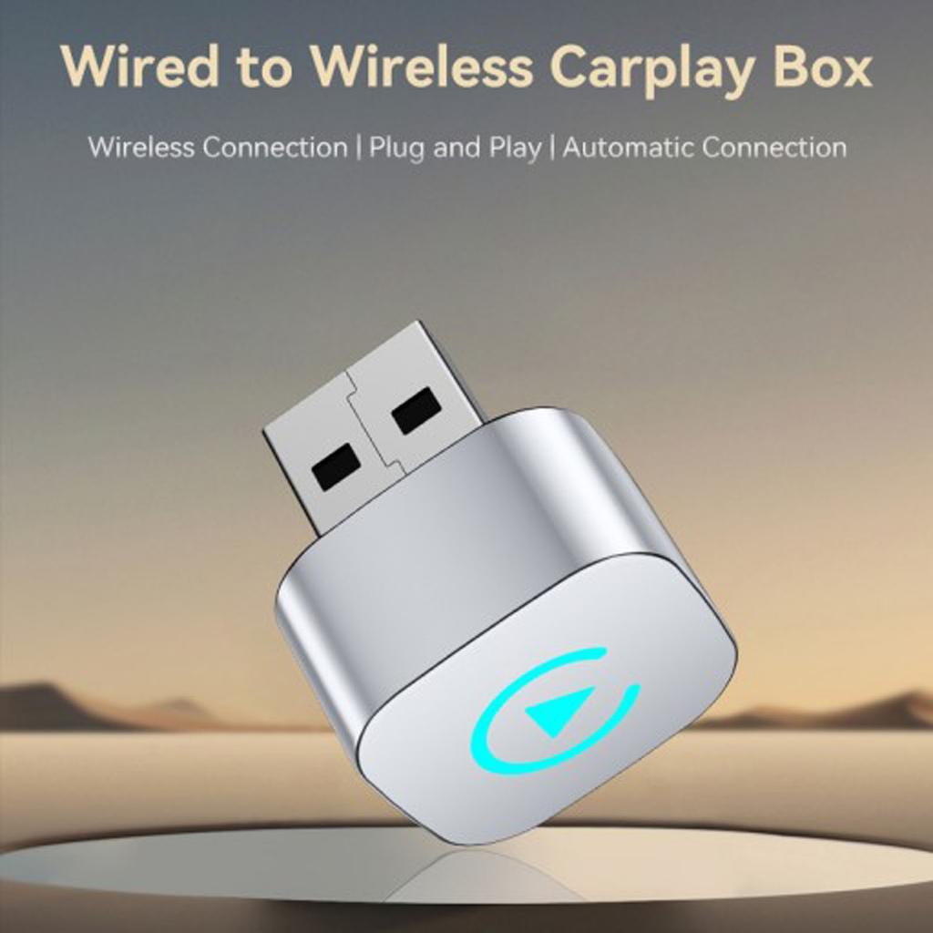 2-in-1 Wireless Android Auto Adapter, Plug Play Converts Wired To Wireless, Fast Auto-Connect, No Delay