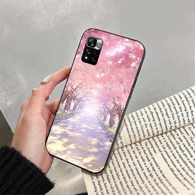 Cherry Blossoms Phone Case For Xiaomi Redmi Note 13 12 Pro 11S 11 10 Pro 10S Note 12R 12S 12 13 Pro Redmi 10 13C 9C