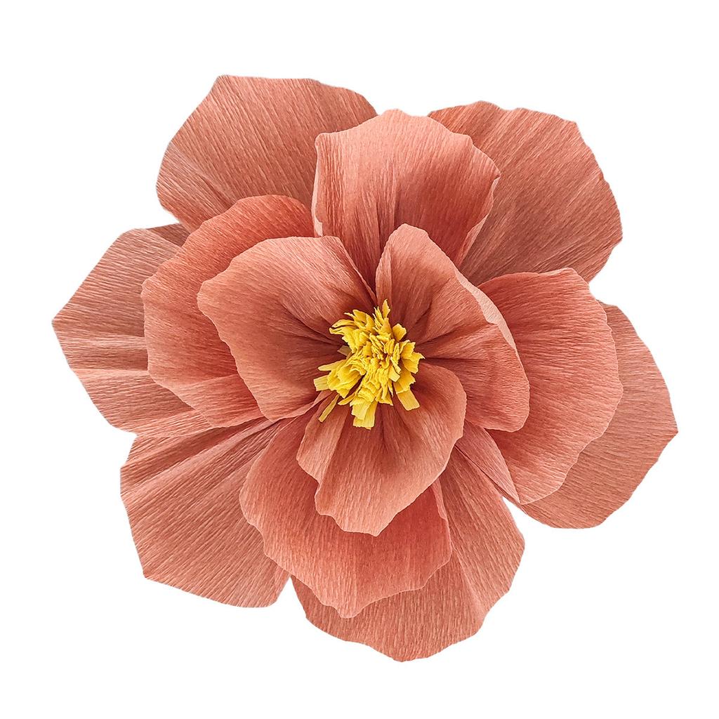 Lotus 20/25/30Cm Root Color Wrinkle Paper Flower Pleated 3D Paper Art Flowers Wedding Room Decoration Background Wall Layout