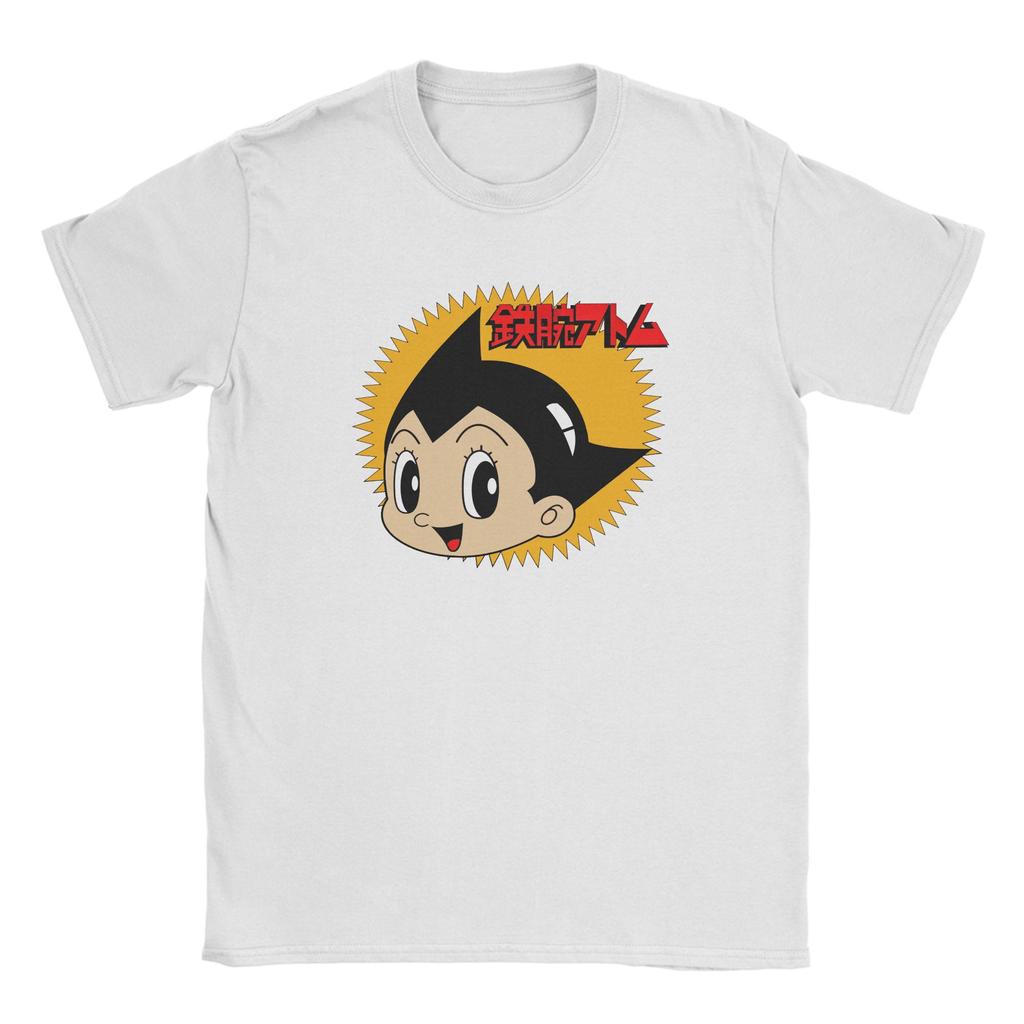 Astro Boy Manga T-Shirt Men Fun Pure Cotton Tee Shirt O Neck Short Sleeve T Shirt 4XL 5XL Clothes