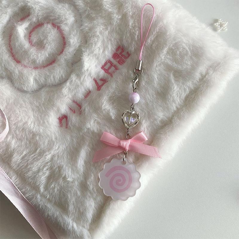 Cute Fish Plate Phone Charms Pendant For Card Book Creative Kawaii Keychain For Phone Bag Accessories