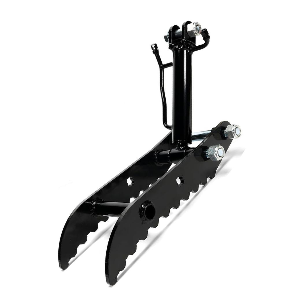 Excavator Hydraulic Thumb Clip Manganese Steel 3 Hole Excavator Auxiliary Clamp with L Shaped Bracket