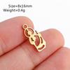 5Pcs Hollow Virgin Mary Charm Stainless Steel Angel Our Lady Pendant DIY Bracelet Earring Spain Catholics Craft Jewelry Making