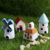 2/4Pcs Resin Horse Turtle Windmill Miniature Dollhouse Ornament Garden Decor