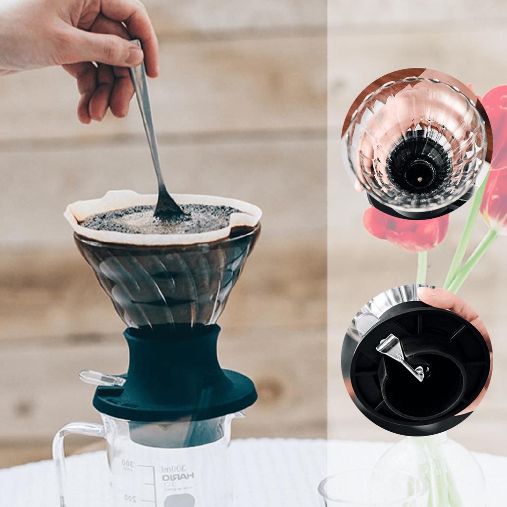 Leeseph Coffee Filters Immersion Coffee Dripper Glass Pour Over Coffee Maker with Push Switch, Drip Slow Brewing Accessories