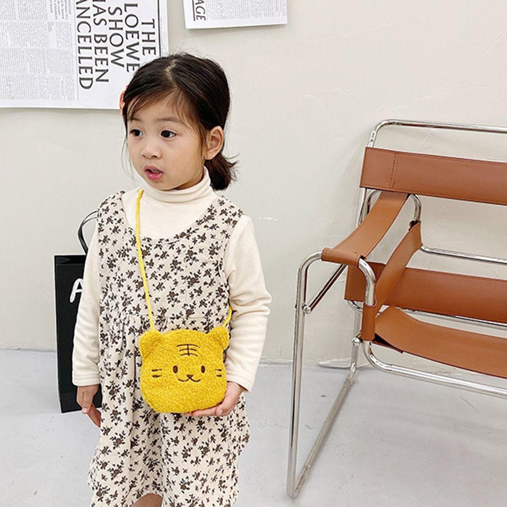 Милая мультяшная сумка с медведем, плюшевые кавайные кошельки для монет, легкие плюшевые сумки через плечо для детей