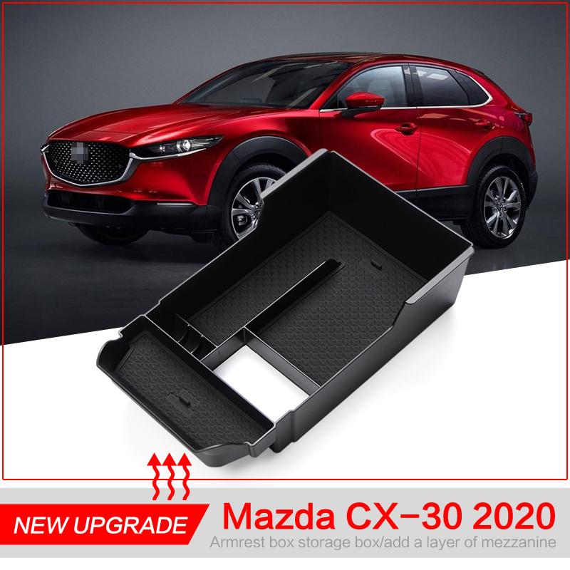 Для Mazda CX-30 CX30 2020 -2024 Центральная консоль Подлокотник Ящик для хранения Лоток Органайзер Аксессуары Уборка