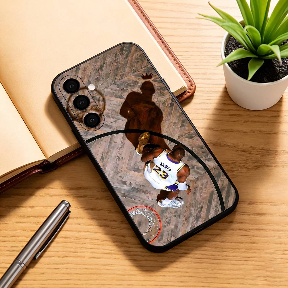 Чехол для телефона L-LeBron James-S 23 для Samsung Galaxy A73,A72,A71,A70,A53,A52,A51, Мягкий силиконовый черный чехол