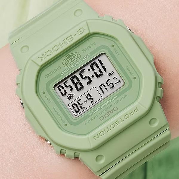 Casio G-SHOCK GMD-S5600BA-3JF [G-SHOCK DW-5600 Меньшая тонкая модель Фисташковый зеленый] Квадратные часы