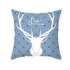 Office Living Room Home Pillowcase Fresh Elk Blue Pattern Pillowcase Car Ornaments